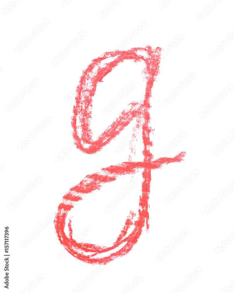 Single hand drawn letter isolated Single hand drawn letter isolated