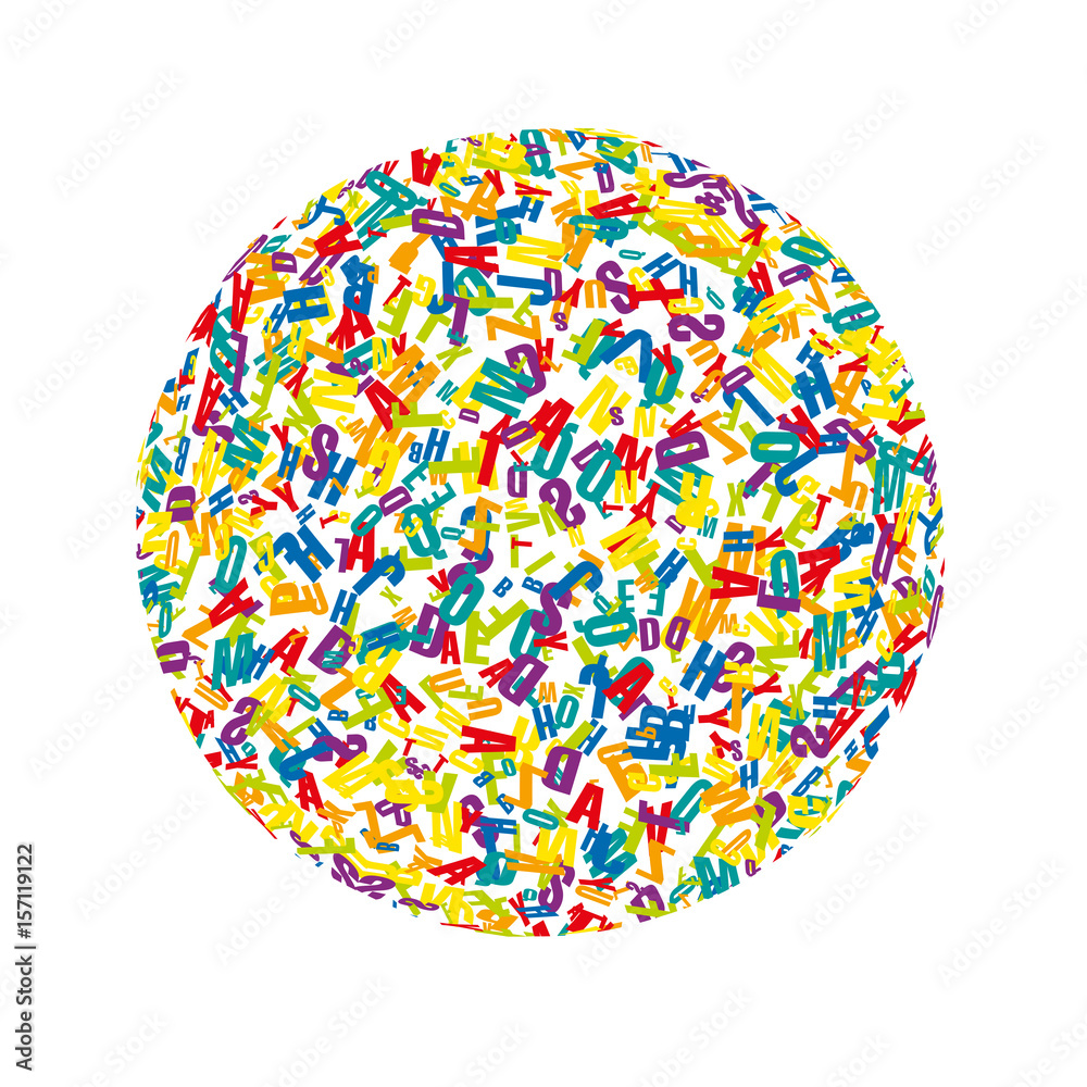 Colorful alphabet Colorful alphabet