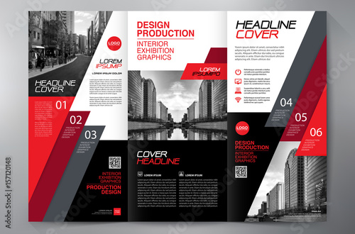 Brochure 3 fold flyer design a4 template.