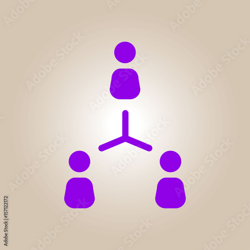 Communication concept. Social network single icon. Global technology. The network of social connections in the business.