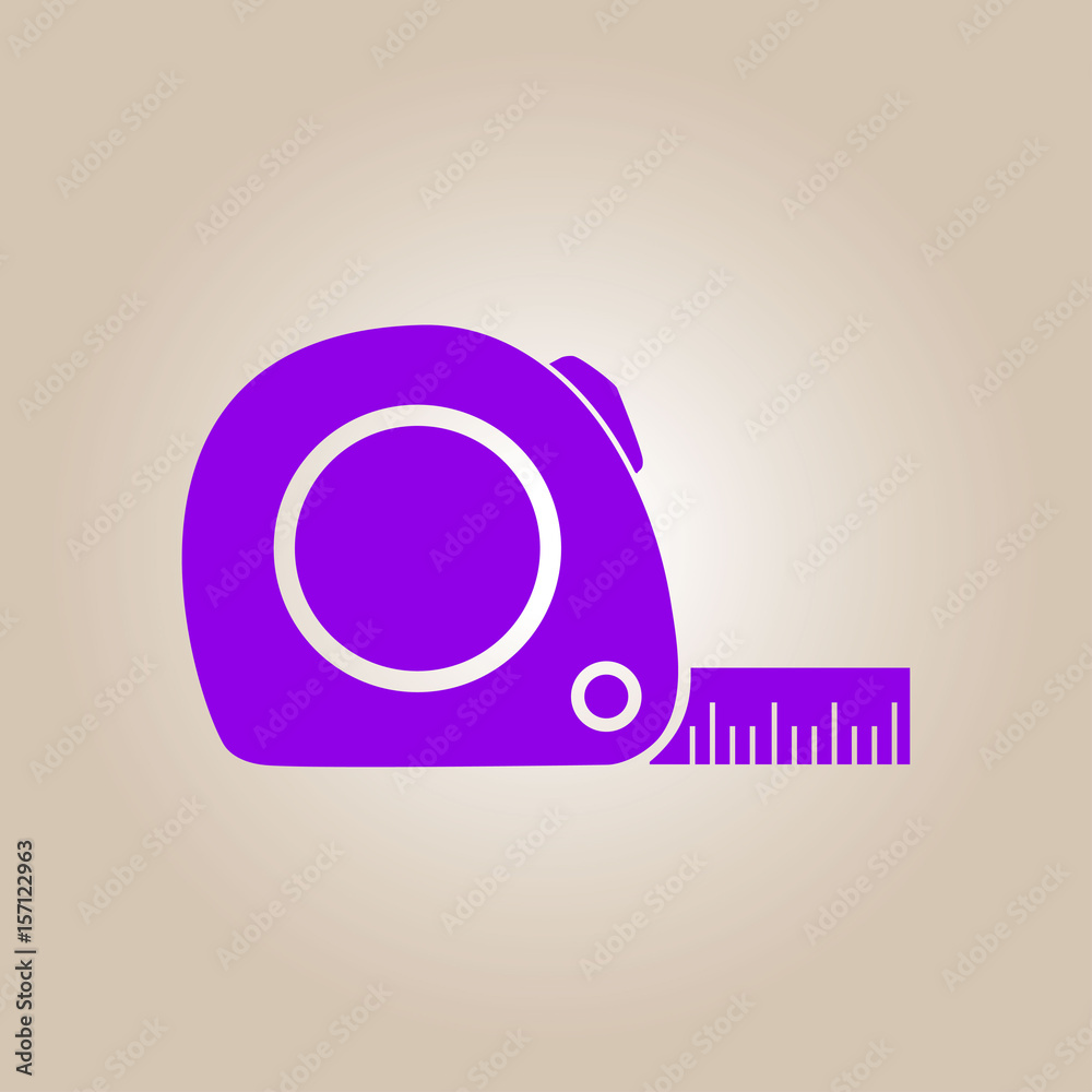 Tape measure icon. Roulette construction symbol. Dimensions and measurements. Create a cutting card. Tape measure icon. Roulette construction symbol. Dimensions and measurements. Create a cutting card.