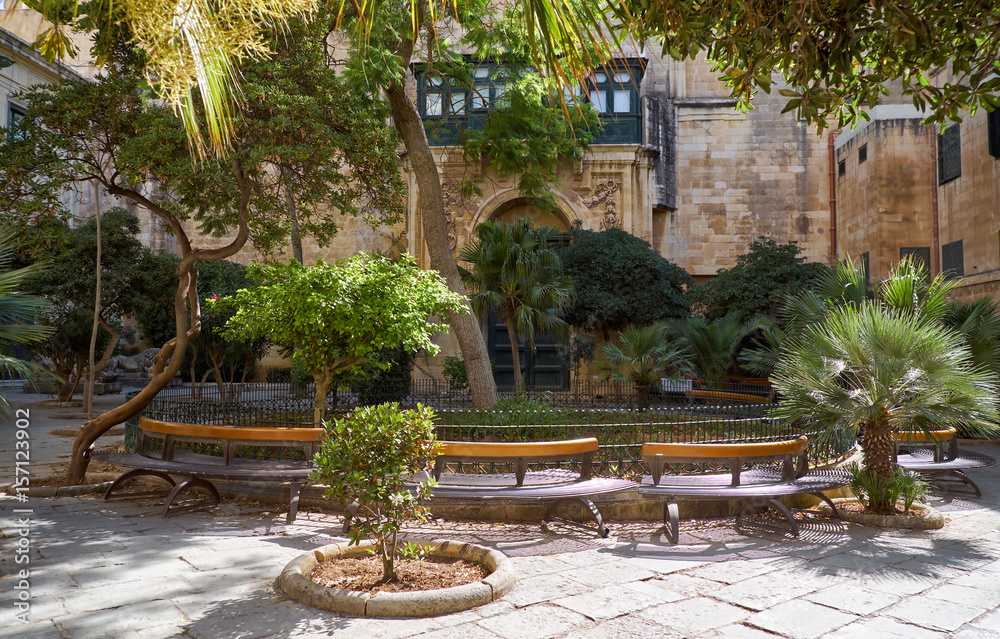 The Prince Alfred's Courtyard of the Grandmaster's Palace. Valletta. Malta