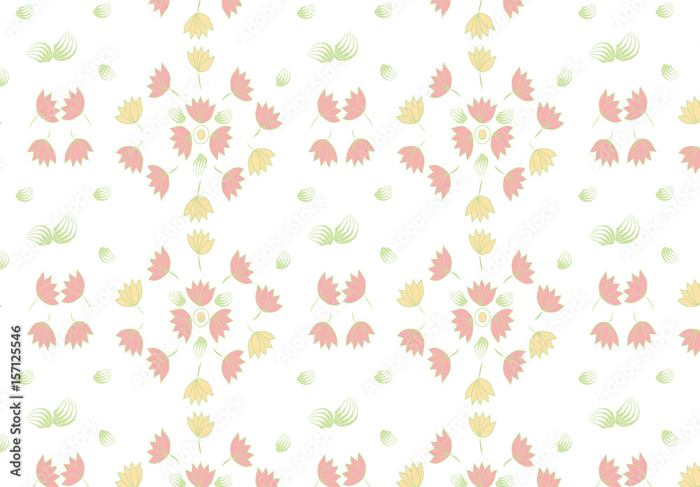 vector seamless pattern with soft color