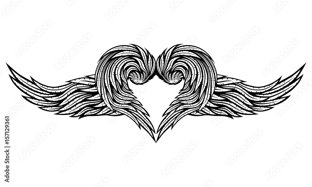 Obraz premium Heart of wings.
