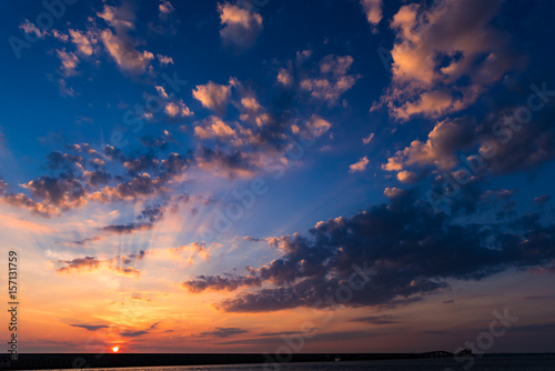 Sunrise, landscape. Okinawa, Japan, Asia. © dreamsky
