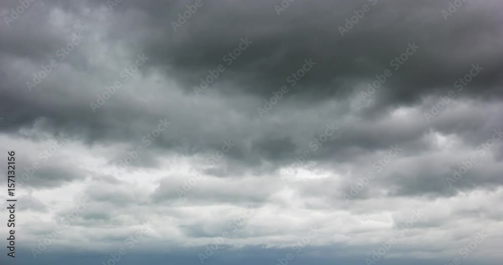 Thick Gray Clouds Drifting across the Sky in Timelapse Thick Gray Clouds Drifting across the Sky in Timelapse
