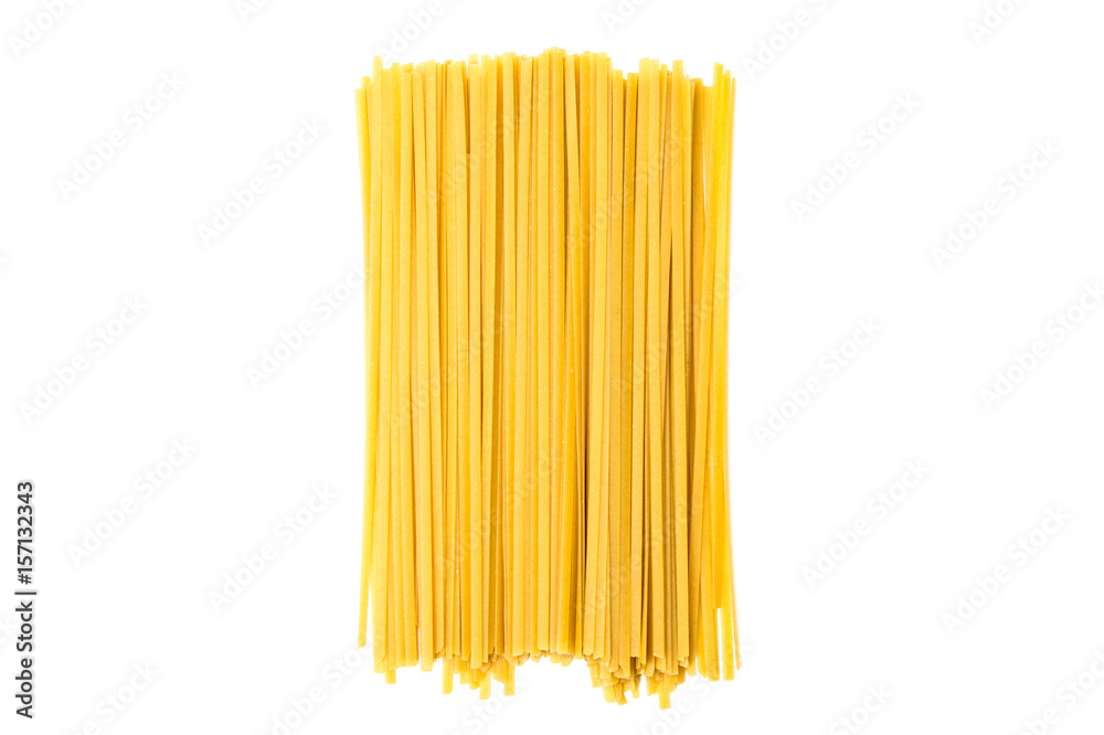 Raw spaghetti with fresh ingredients Raw spaghetti with fresh ingredients