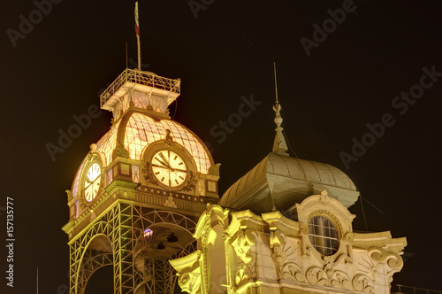 The Prague Exhibition hall (in czech Vystaviste), formerly The Industrial Palace, an exhibition ground which is used for exhibitions, concerts and other cultural events,  in Prague, Czech republic. photo