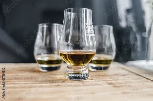 Fototapeta Naklejka Na Ścianę i Meble -  Whiskey glasses for tasting