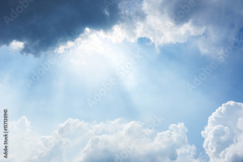 clouds on blue sky background