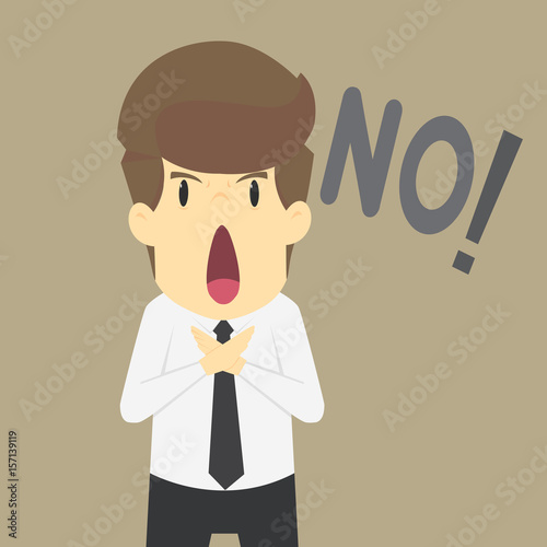 A businessman and refuses the proposal