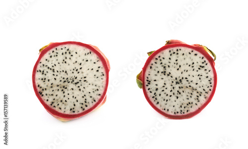 Cross-section of the dragon fruit