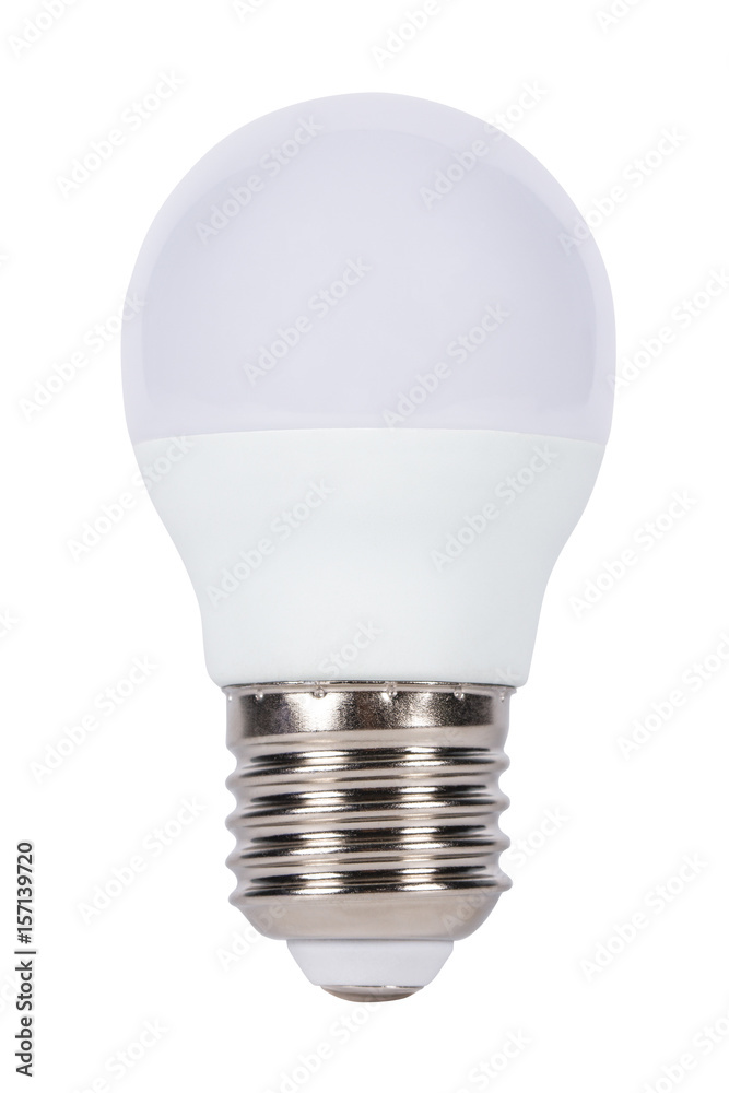 LED light bulb isolated on white background.(With clipping path.) LED light bulb isolated on white background.(With clipping path.)