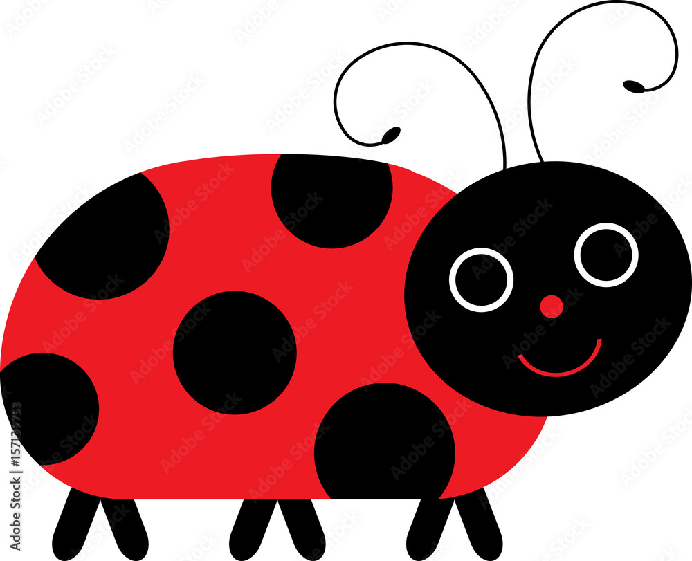 Fototapeta premium Ladybug on a white background