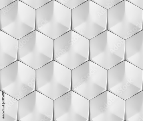 White seamless geometric te...