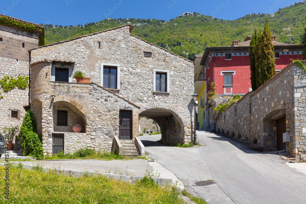 Frasso Telesino (Avellino, Italy) -  View of the old town