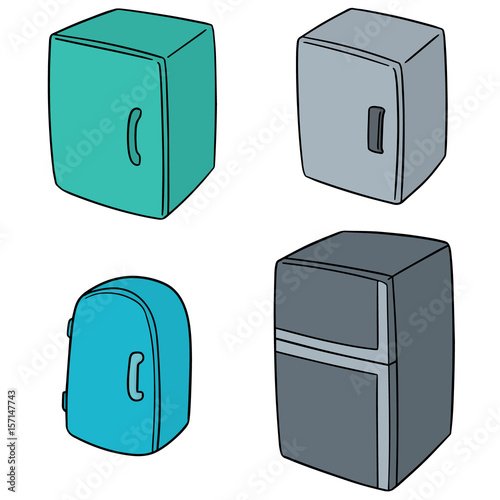 vector set of refrigerator