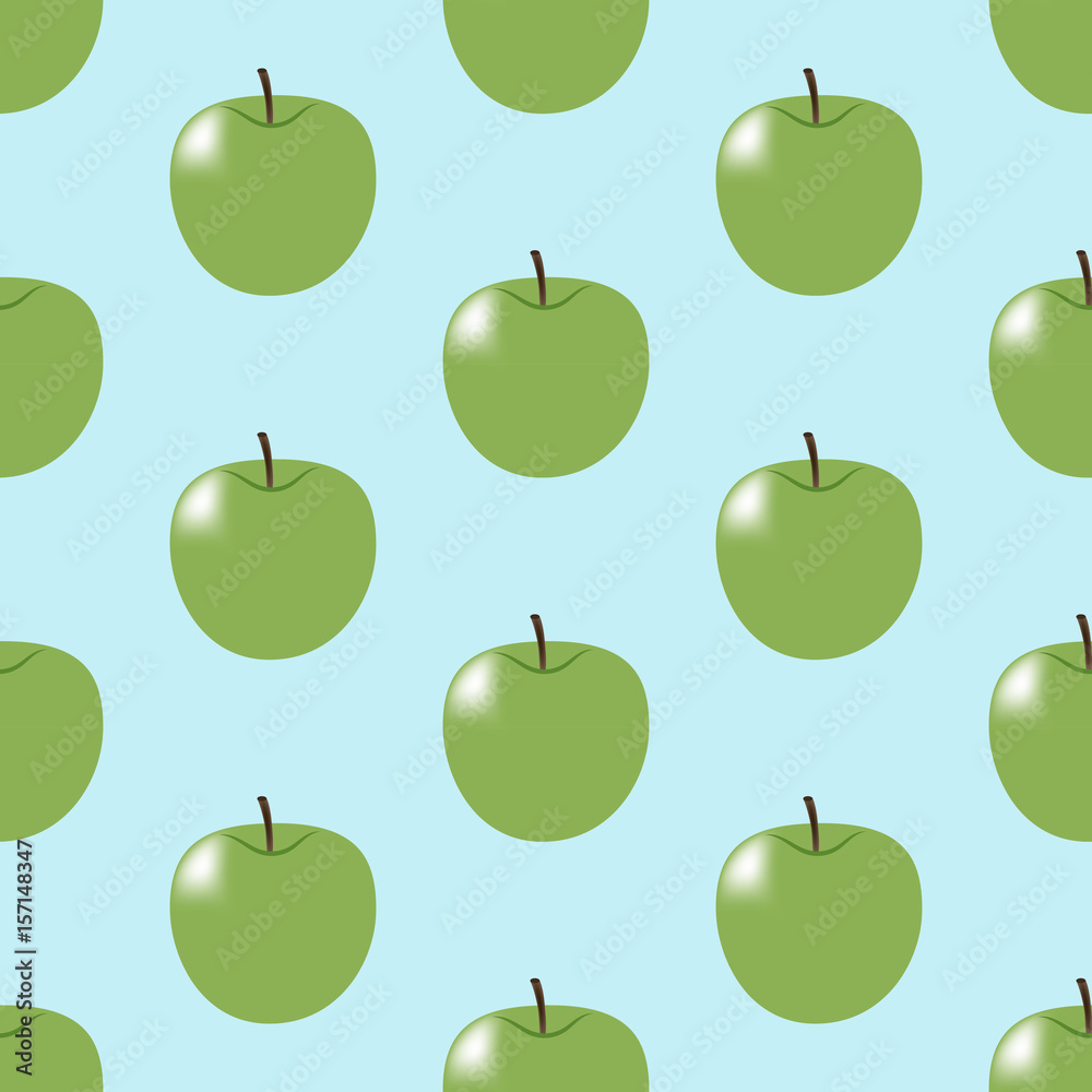 Green apple pattern Green apple pattern