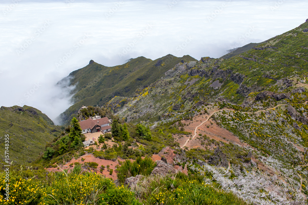 Hiking Landscape at Madeira Portugal 