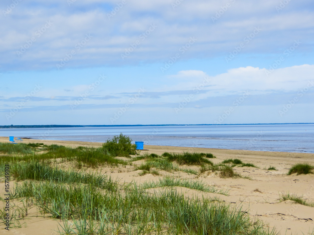  On the shore of the Gulf of Riga in Latvia.