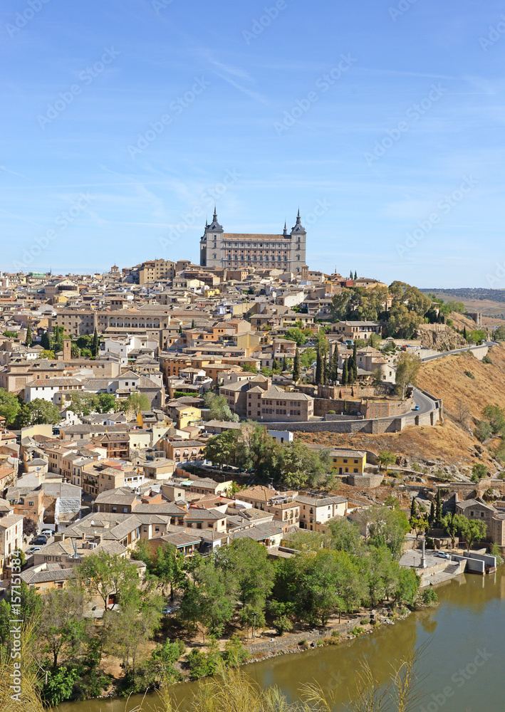 Toledo, Spain old town city skyline.