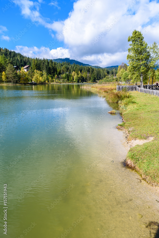 Lake Wildsee at Seefeld in Tirol, Austria - Europe