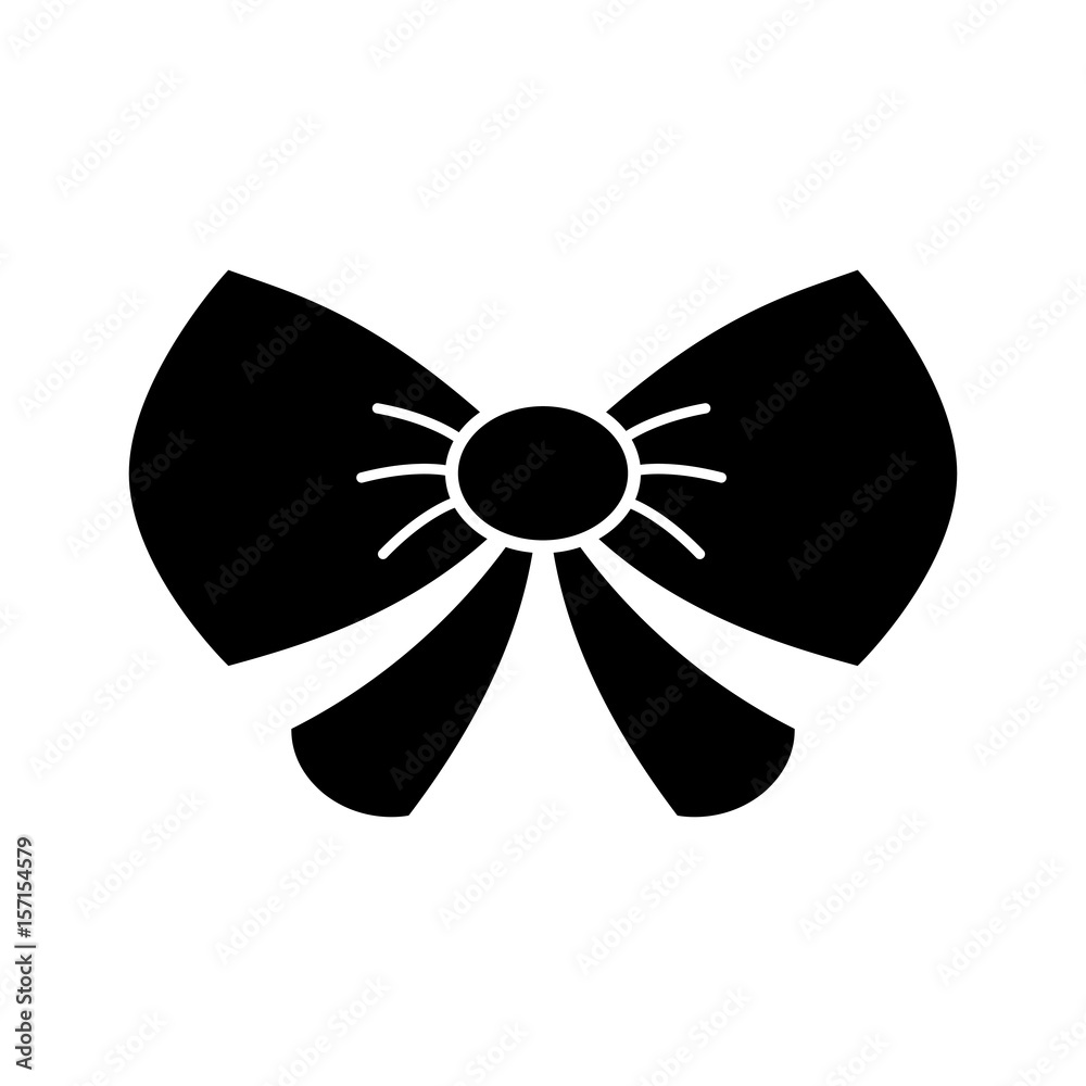 decorative bow icon over white background. vector illustraiton decorative bow icon over white background. vector illustraiton