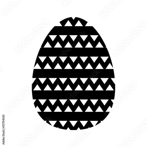 easter egg icon over white background. vector illustration