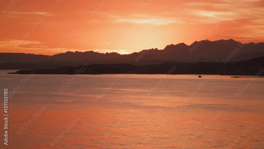 Beautiful sunset over the sea. Egypt Sinai. Beautiful sunset over the sea. Egypt Sinai.