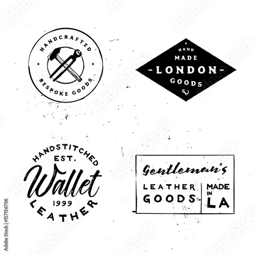Retro styled vintage badges for branding projects