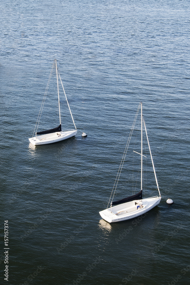 two sail boats
