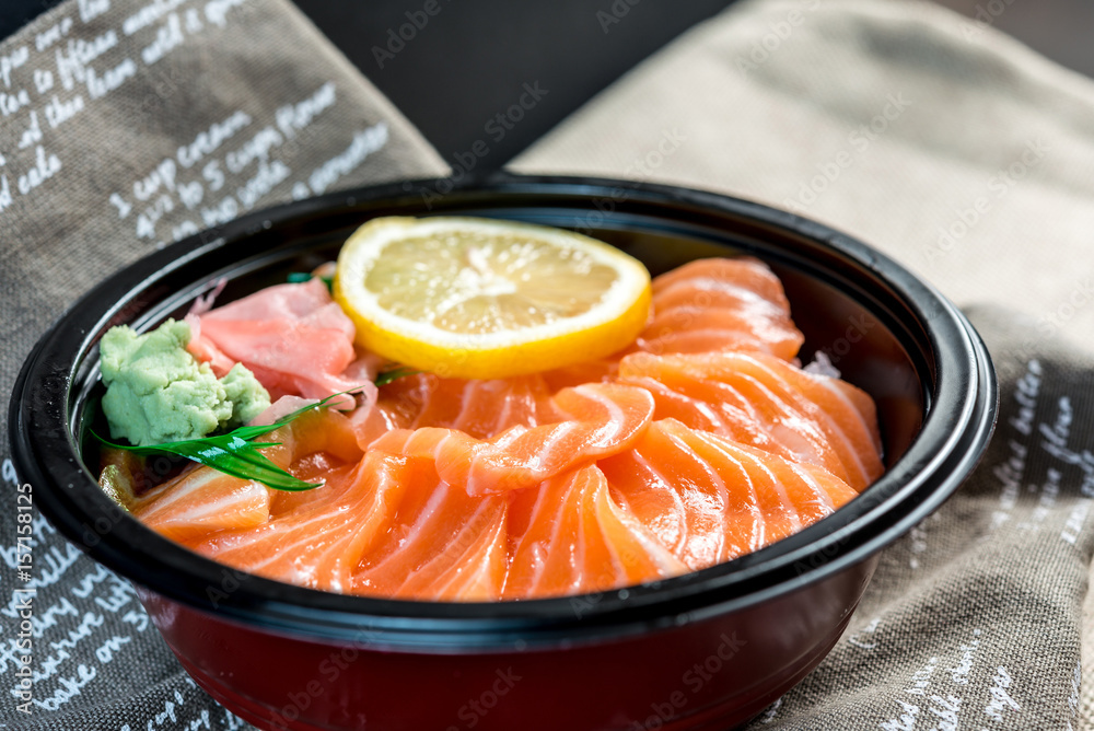 japanese food Mix Sashimi Chirashi Rice Bowl japanese food Mix Sashimi Chirashi Rice Bowl