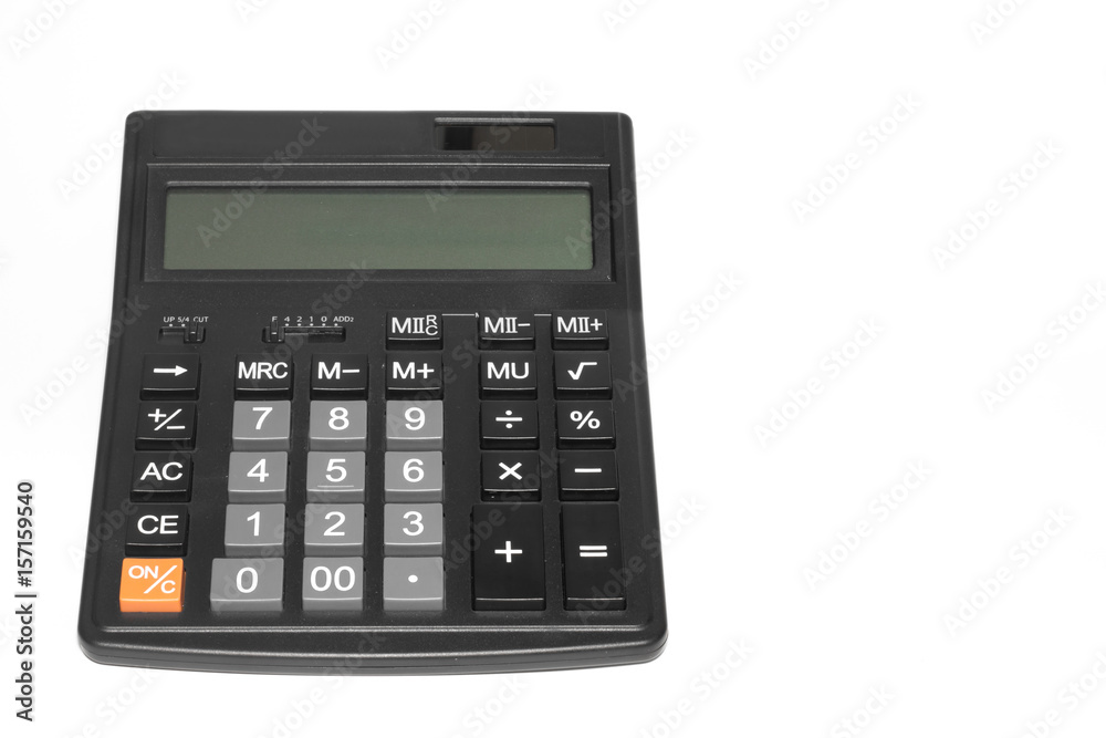Calculator on the white background. Calculator on the white background.