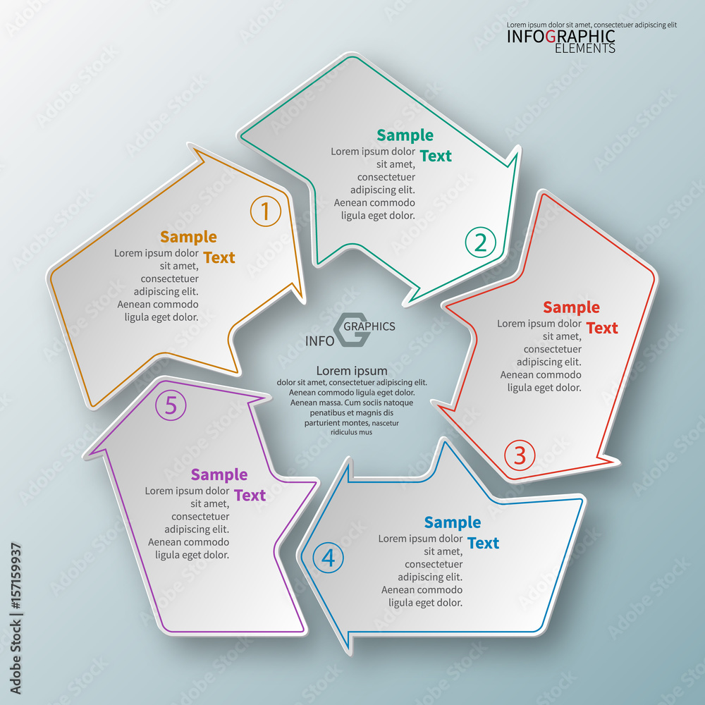 Abstract 3D Paper Infographics Abstract 3D Paper Infographics