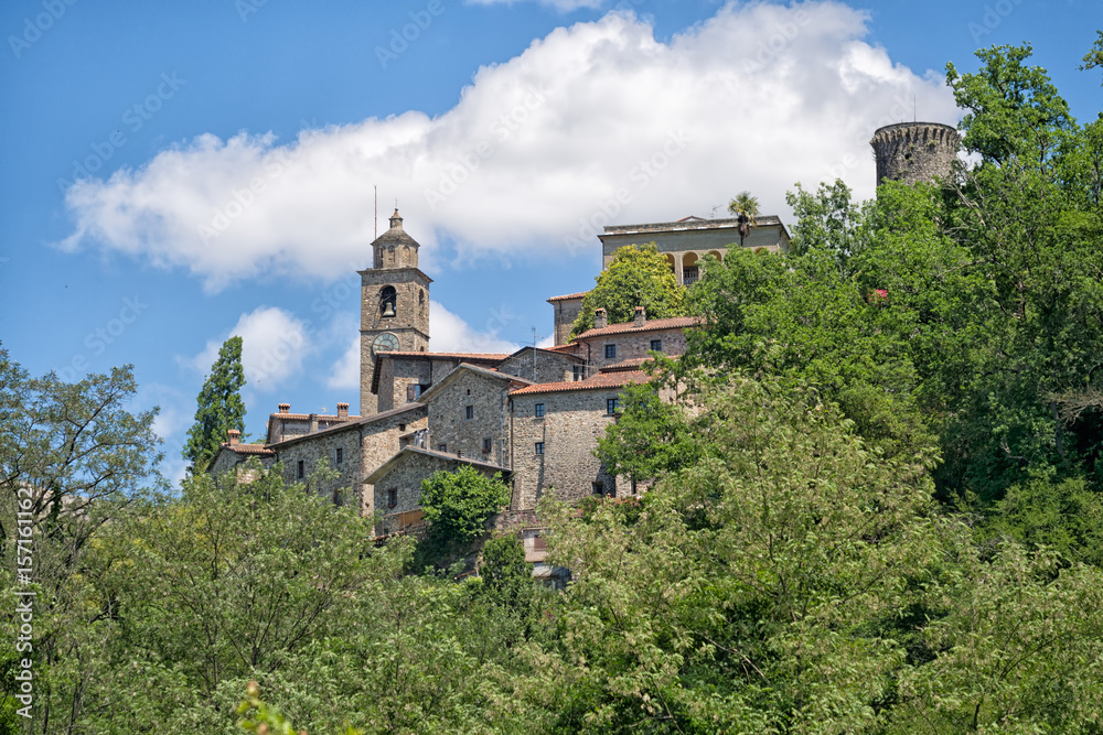 Bagnone town. Scenic Italy, Lunigiana, north Tuscany