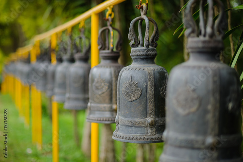 many bells at kanchana pisek grand pagoda, Khaokho petchabun photo