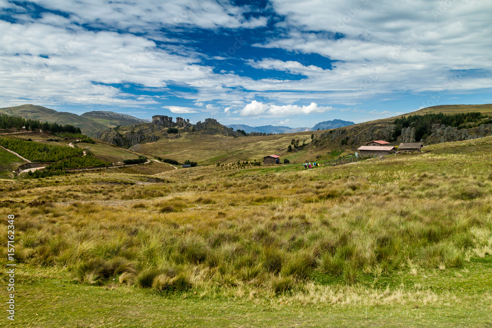 Obraz premium Los Frailones (Stone Monks), rock formations near Cajamarca, Peru.