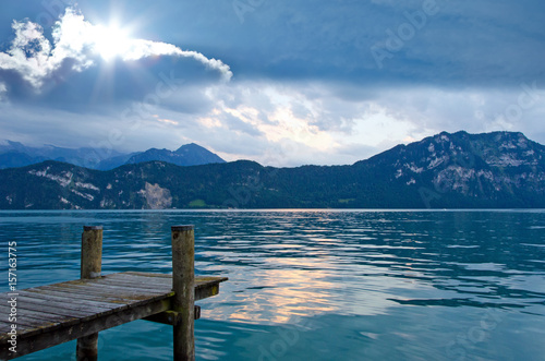 Schweizer Idylle mit See und Abendhimmel zum Träumen: See, Urlaub, Auszeit, Entspannung, Meditation, Unendlichkeit :)