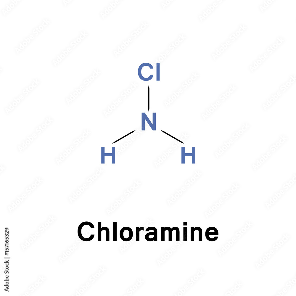Chloramines are derivatives of ammonia by substitution of one, two or