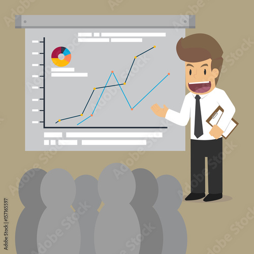 Businessman Giving a Presentation