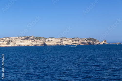 Island of Corsica, France. Picturesque shore near Bonifacio