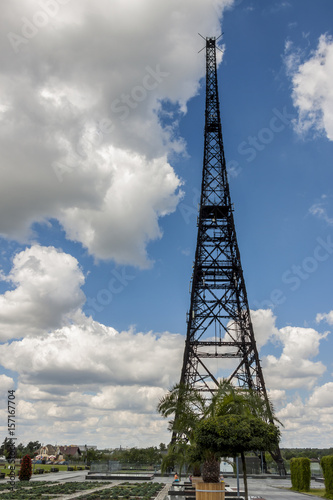 Historic radiostation tower in Gliwice, Poland