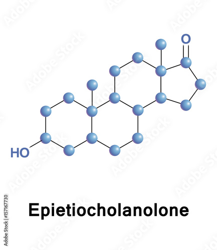 Epietiocholanolone is an etiocholane steroid as well as an inactive metabolite of testosterone that is formed in the liver photo