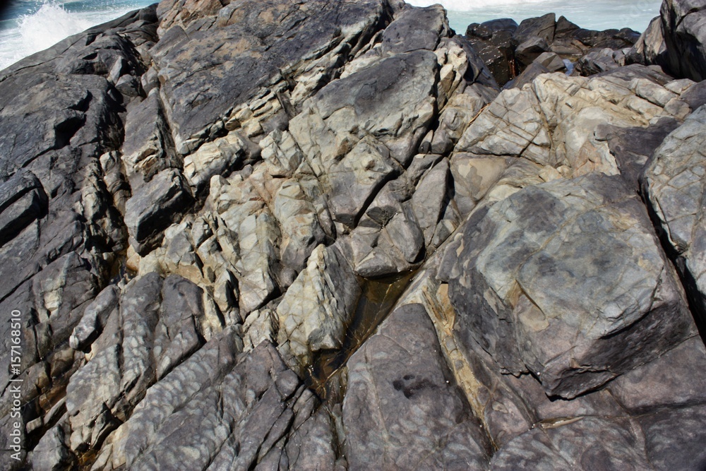 Rocks on the coast texture of stone