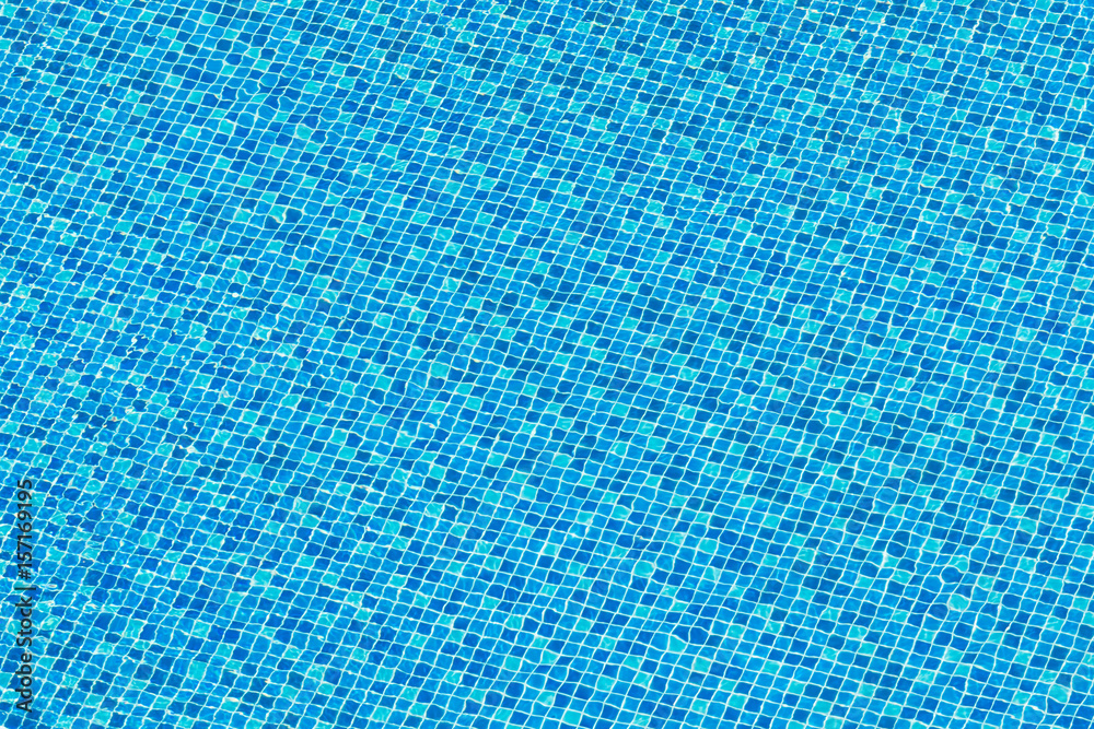 Blue pool water, ripped water in swimming pool for background Blue pool water, ripped water in swimming pool for background