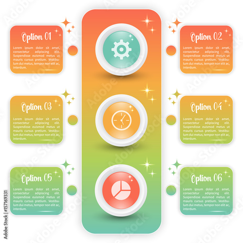 Colorful infographic template