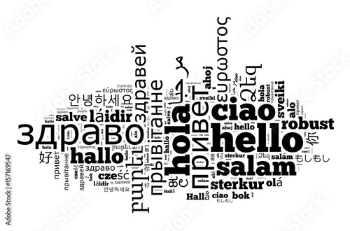 Word Hello in different languages
