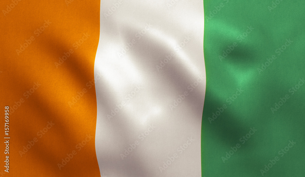Obraz premium Cote d'Ivoire Flag