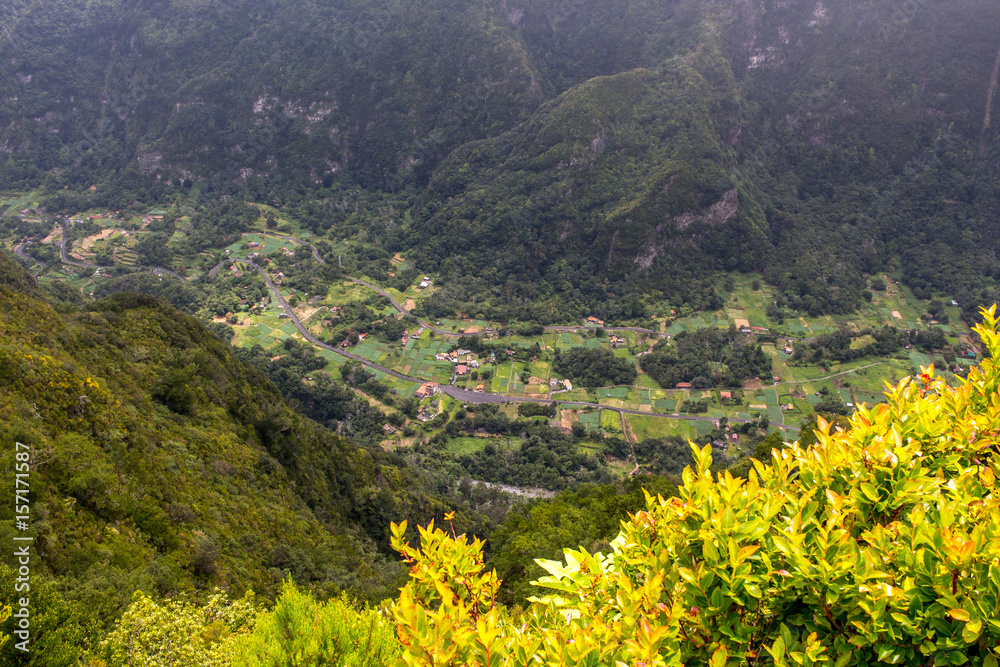 Hiking Landscape at Madeira Portugal 