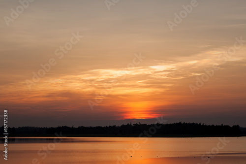 Beautiful stormy sunset sky. Cloudy abstract background.early morning sky scene